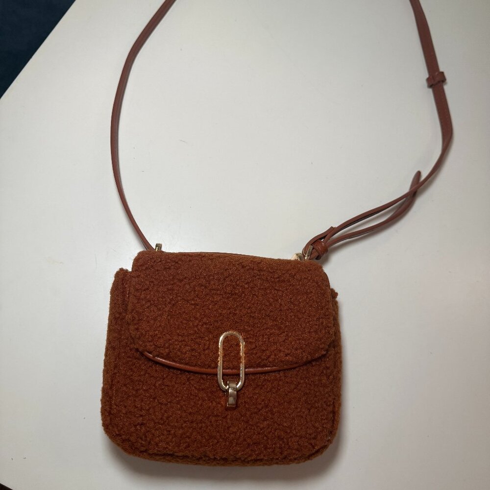 A New Day Crossbody Sherpa Mini Purse! Brand New, never used!